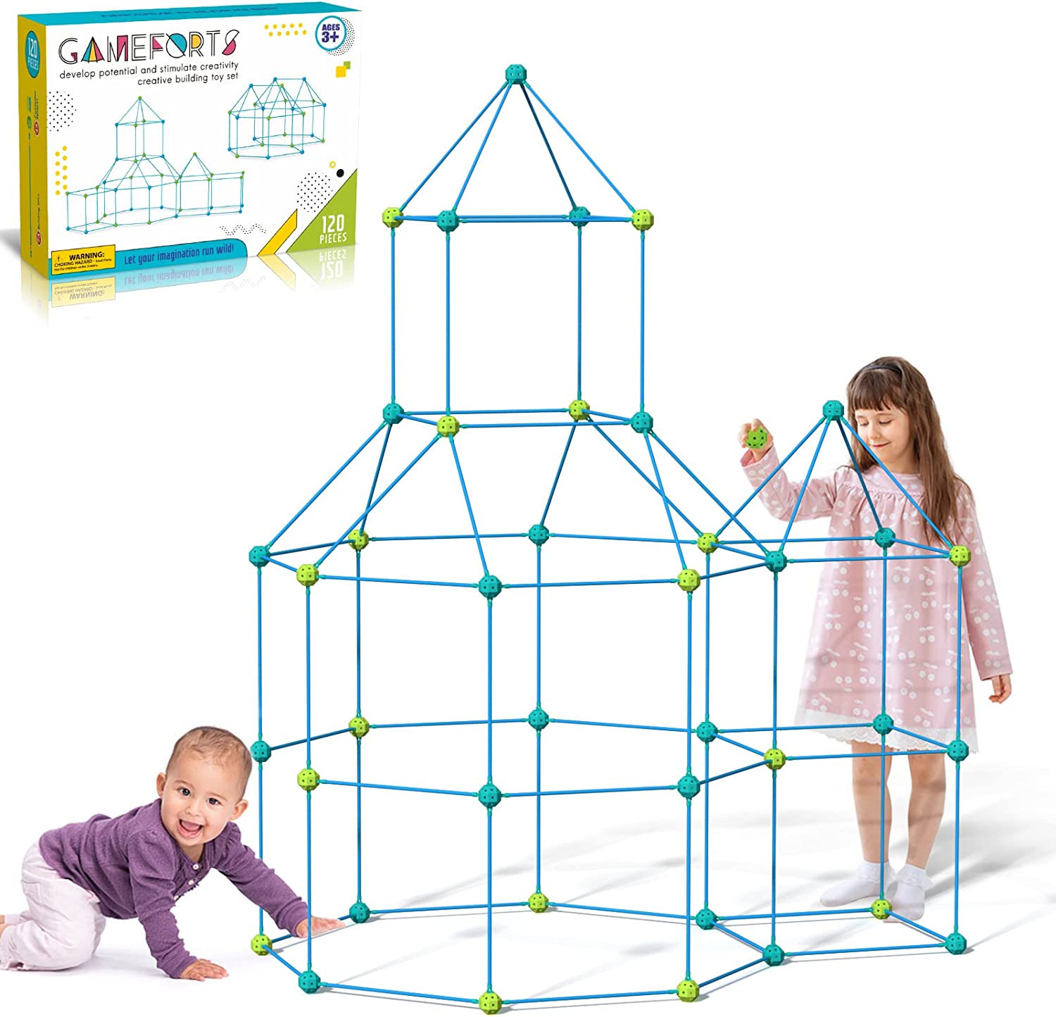 Outdoor Kids In An Indoor World - Children's DIY Building Castle Beading Tent