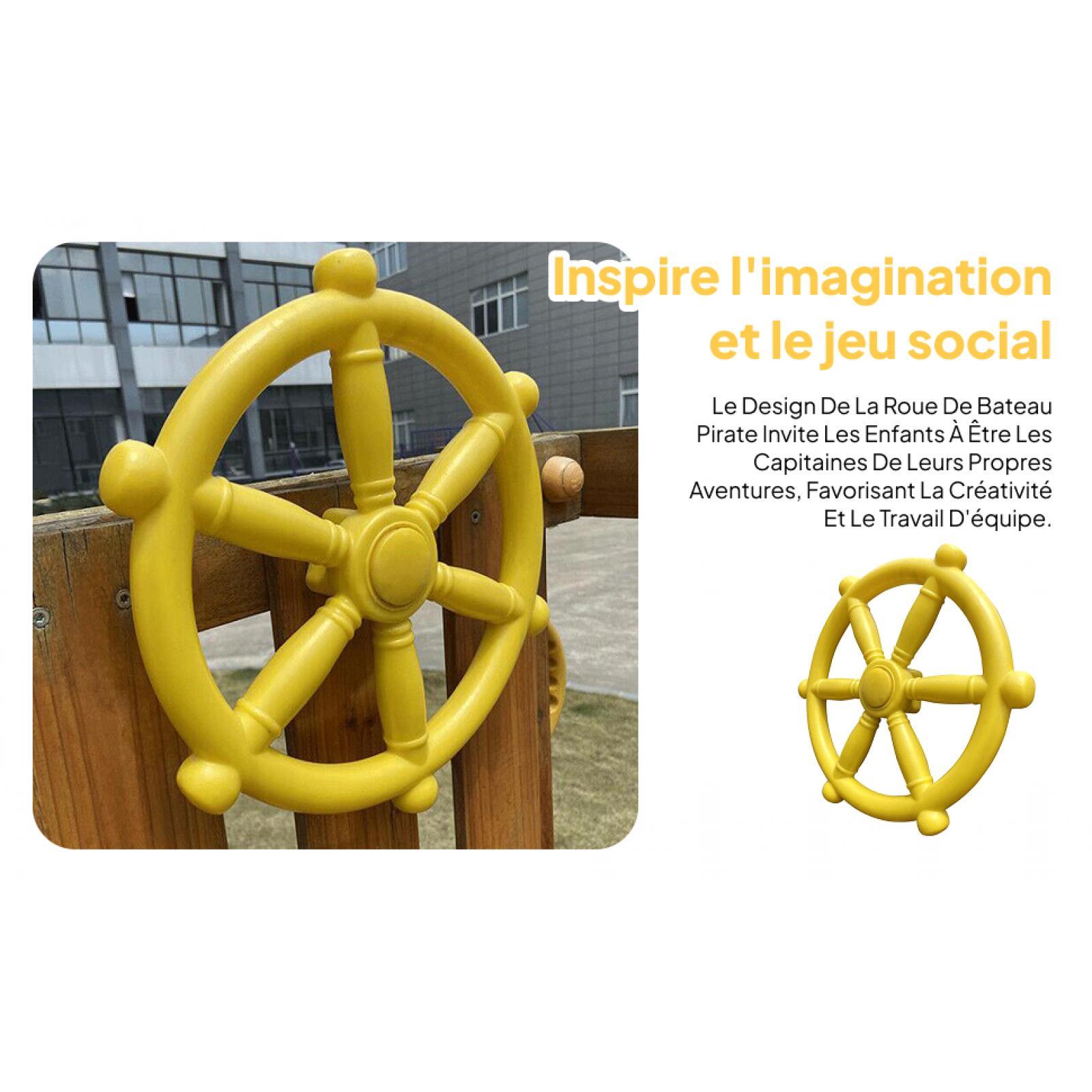 Kids Outdoor Gym - Kids Outdoor Pirate Ship Steering Wheel