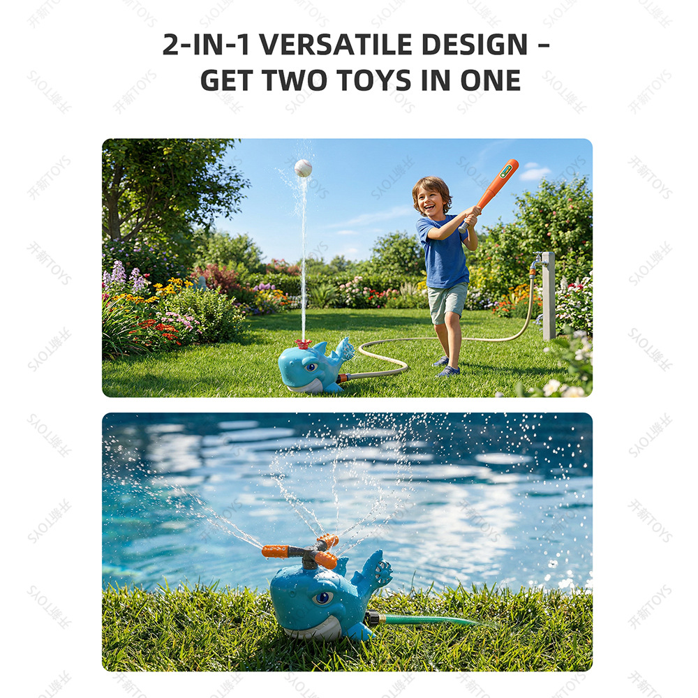 Cartoon Shark Sprinkler Outdoo - Kids Outdoor Yard Tools 评论和价格