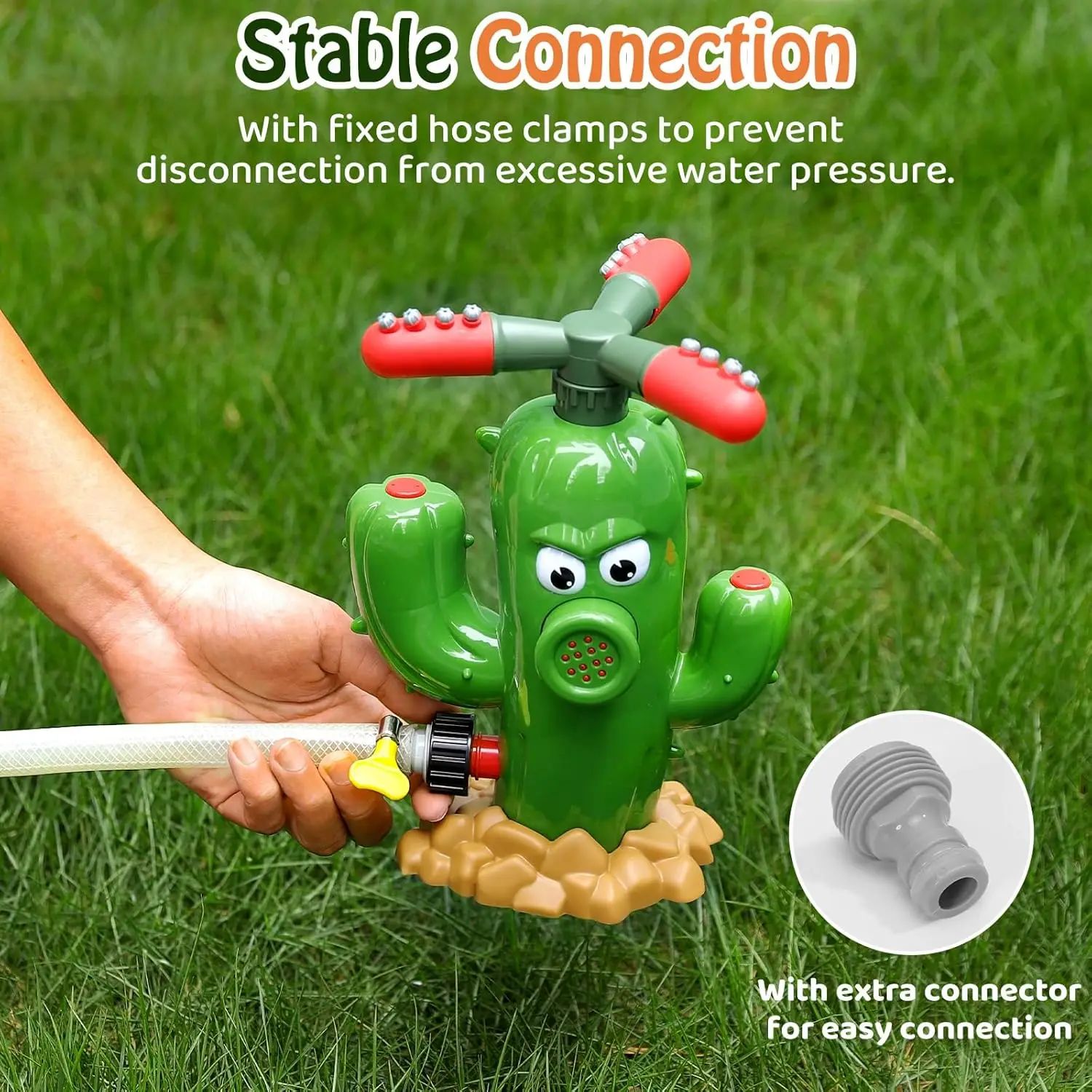 Cactus Cartoon Sprinkler Outdo - Kids Outdoor Yard Tools 评论和价格