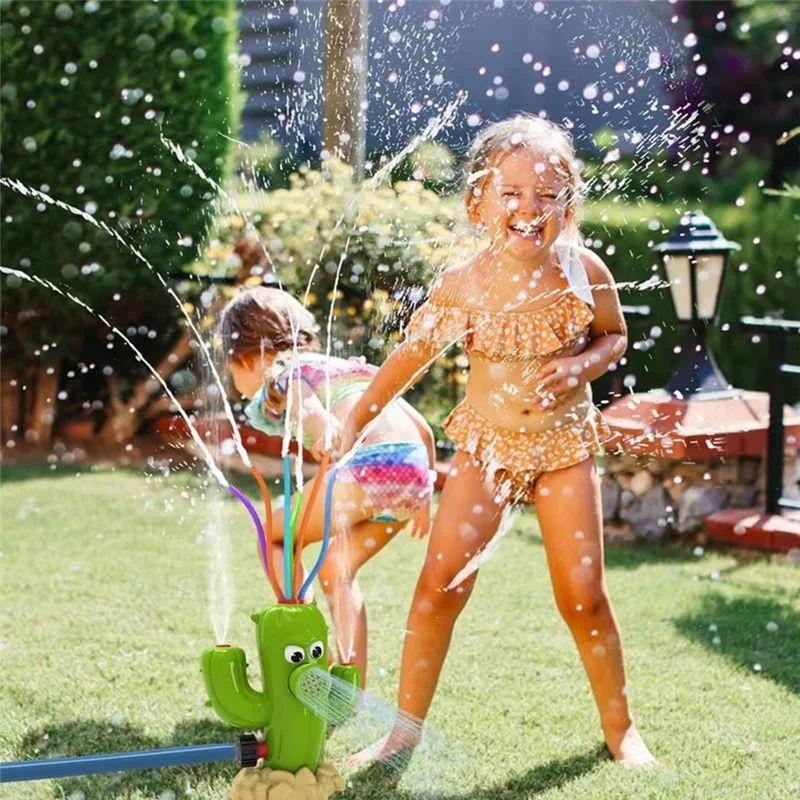 Cactus Cartoon Sprinkler Outdo - Kids Outdoor Yard Tools 评论和价格