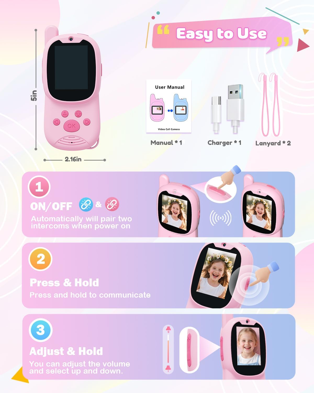 Walkie-Talkie 2-Pack Children' - Kids Outdoor Videos 评论和价格