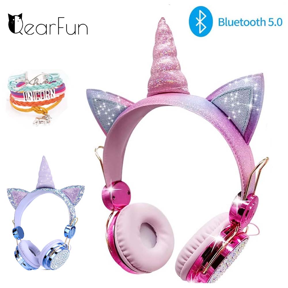 Cute Unicorn Wireless Earphone - Kids Outdoor Videos 评论和价格