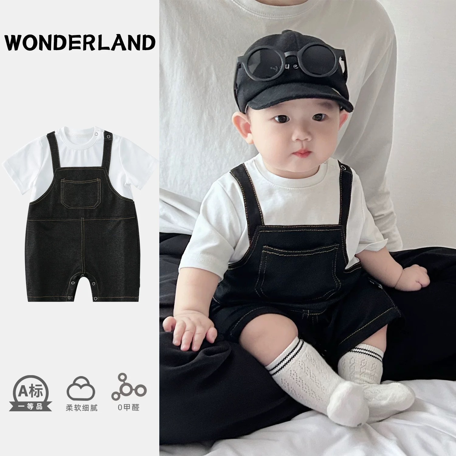 Newborn Baby Clothes Summer Ju - Kids Outdoor Jumpsuit 评论和价格