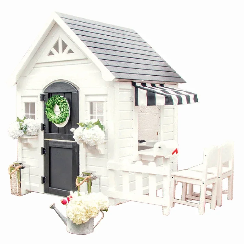 Simple Play house with fence M - Kids Outdoor Cubby House 评论和价格