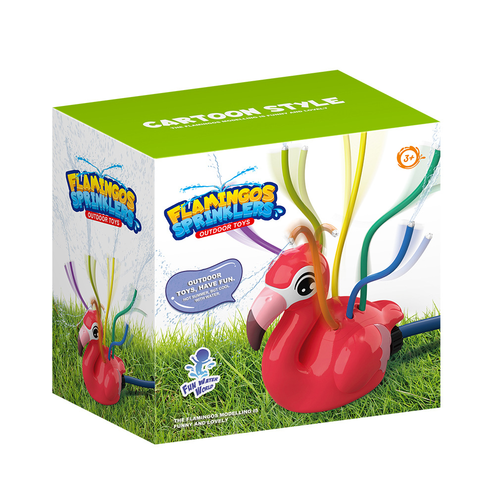 Flamingo Cartoon Sprinkler Sum - Kids Outdoor Yard Tools 评论和价格