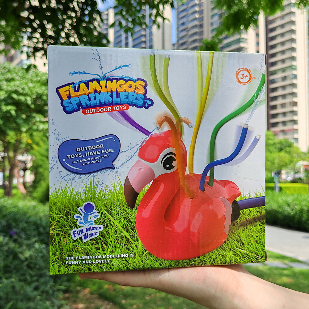 Flamingo Cartoon Sprinkler Sum - Kids Outdoor Yard Tools 评论和价格