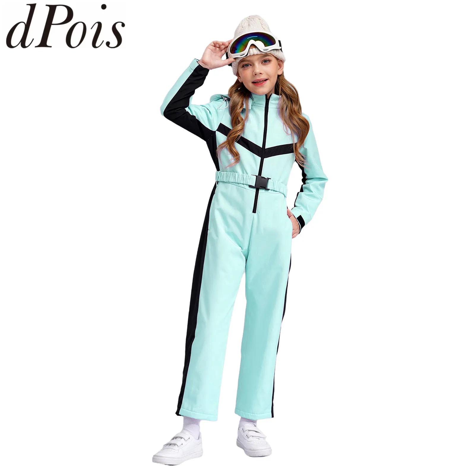 Kids Girls Ski Coveralls Water - Kids Outdoor Jumpsuit 评论和价格