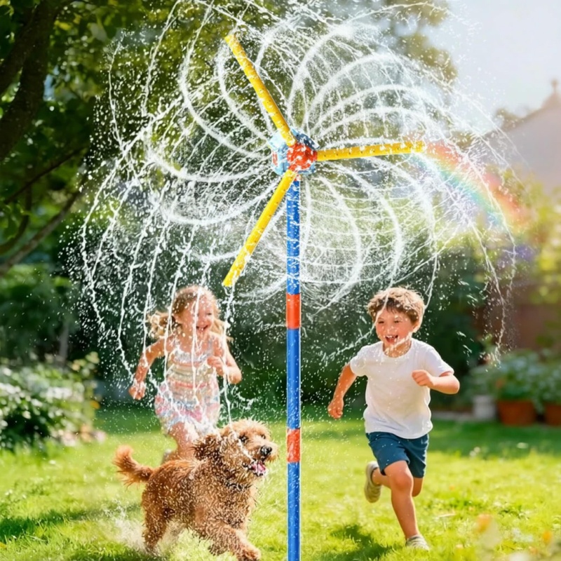 Windmill Water Sprinkler Garde - Kids Outdoor Yard Tools 评论和价格