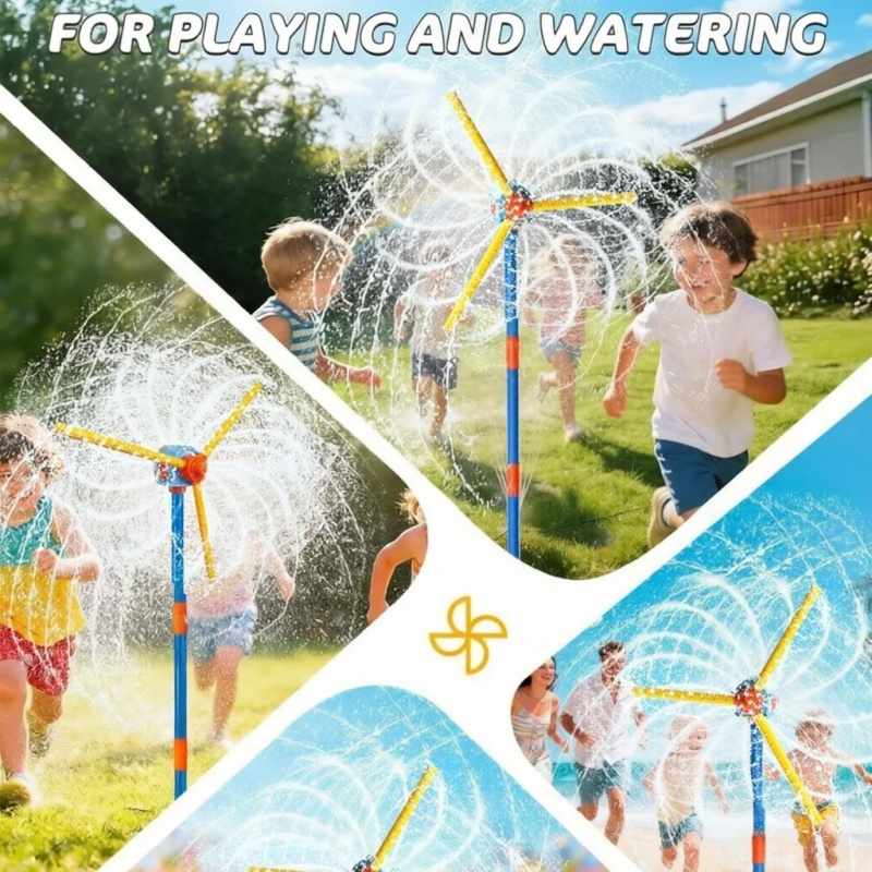Windmill Water Sprinkler Garde - Kids Outdoor Yard Tools 评论和价格
