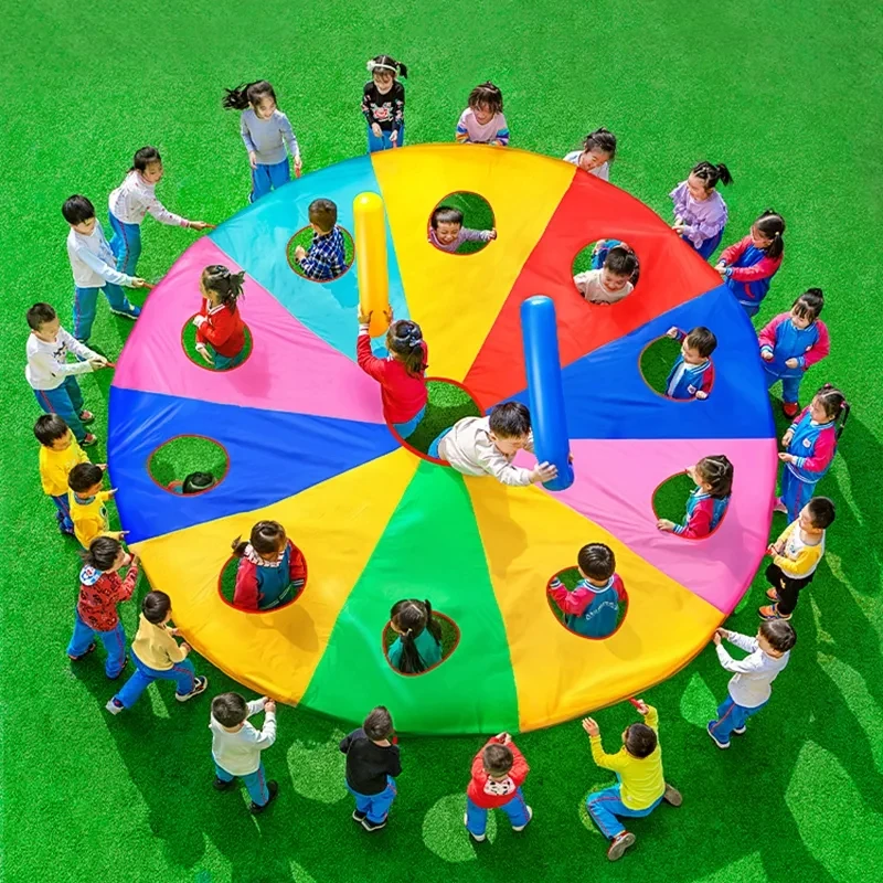 Rainbow Parachute Knock Gopher - Kids Outdoor Games For Party 评论和价格