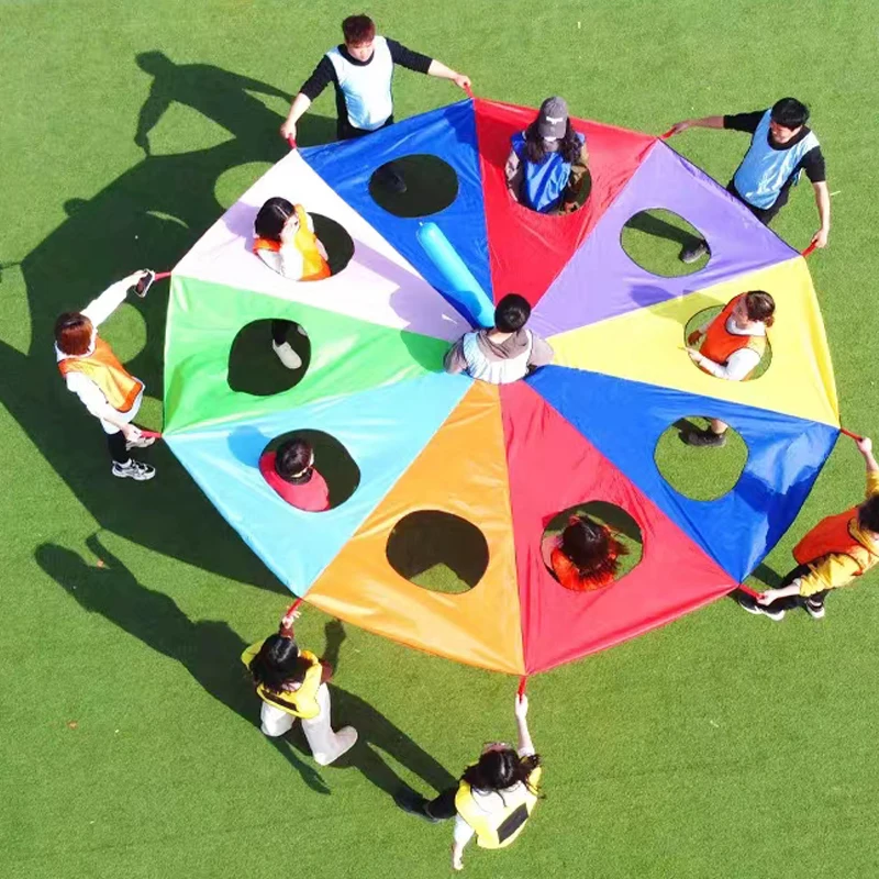 Rainbow Parachute Knock Gopher - Kids Outdoor Games For Party 评论和价格