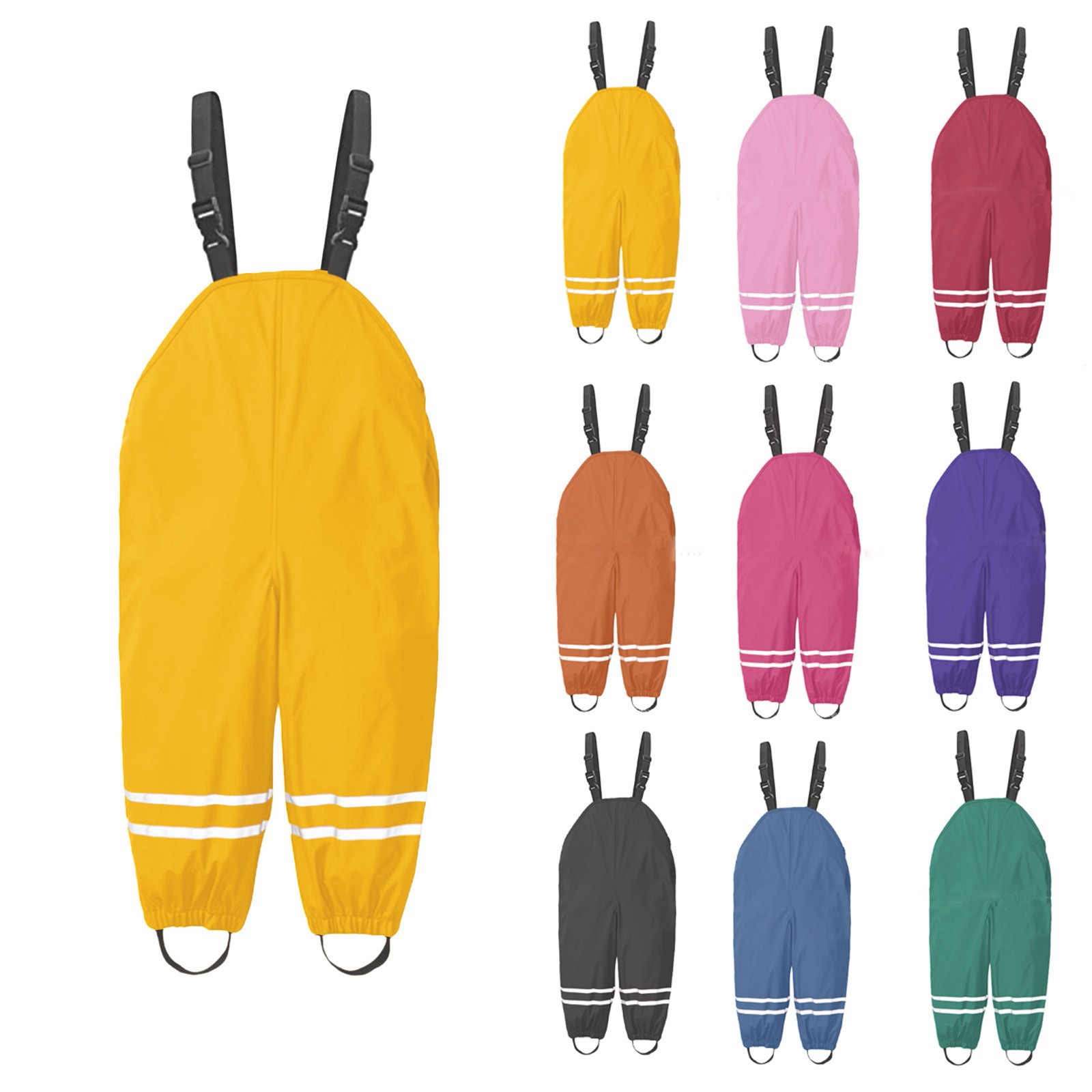 1-8Y Rain Pants Toddler Kids R - Kids Outdoor Jumpsuit 评论和价格