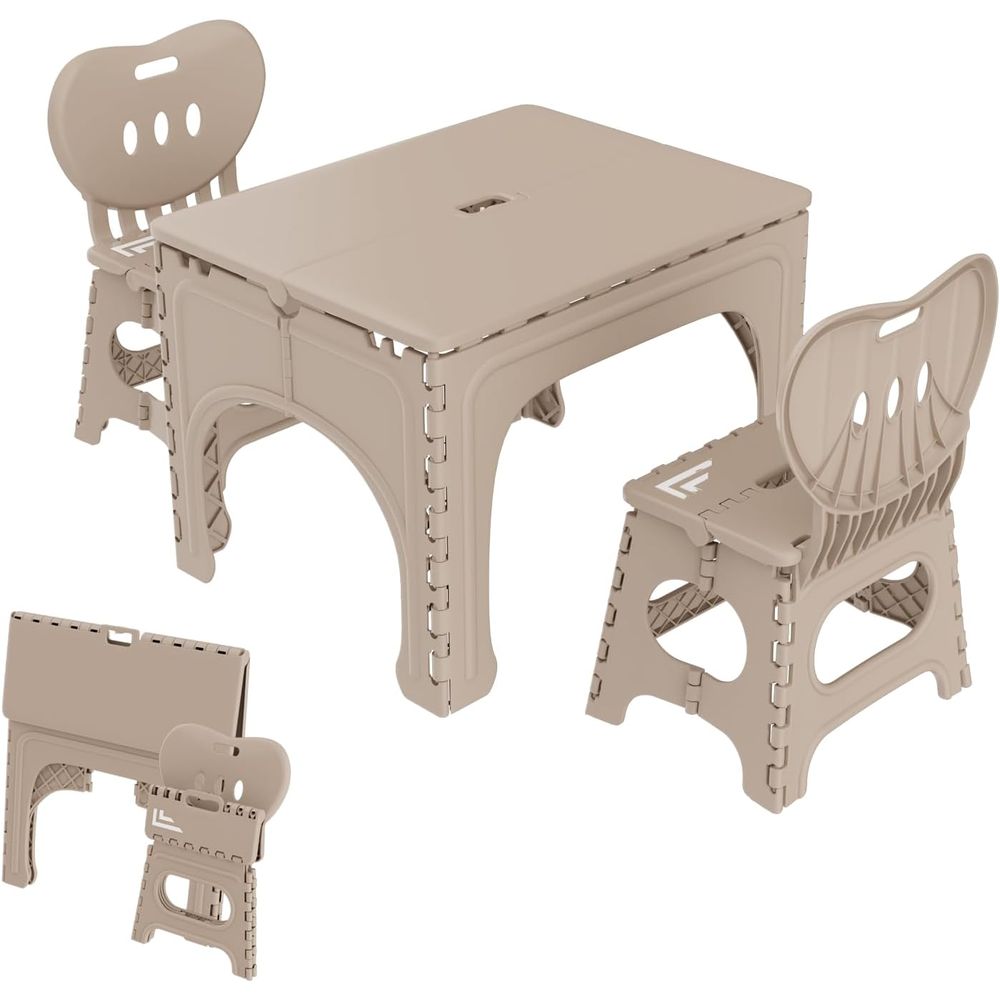 Kids Folding Table and Chairs  - Kids Outdoor Chair And Table 评论和价格