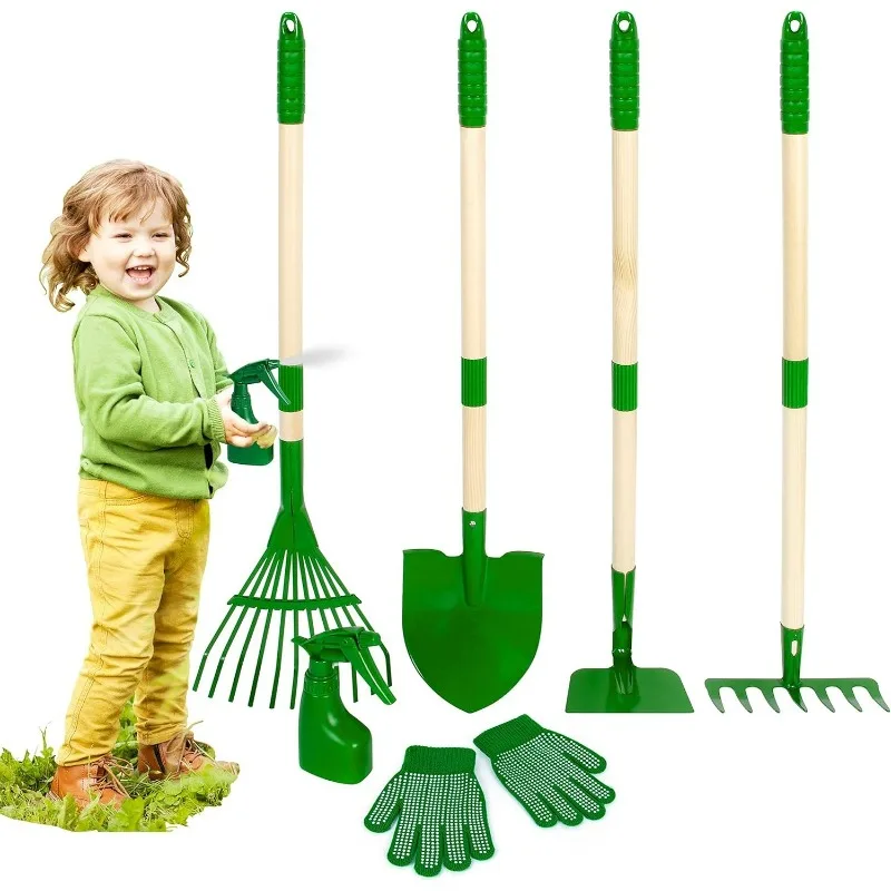 7Pcs Kids Gardening Tools Set  - Kids Outdoor Yard Tools 评论和价格