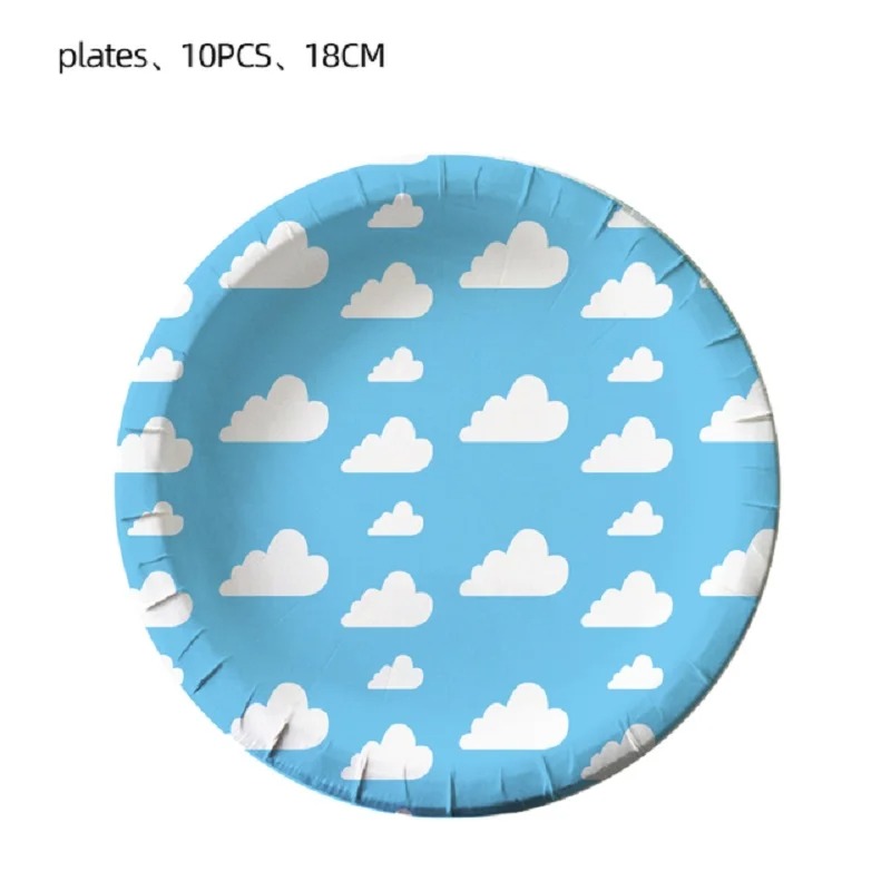 Toy Theme Party Blue Sky White - Kids Outdoor Dining Set 评论和价格