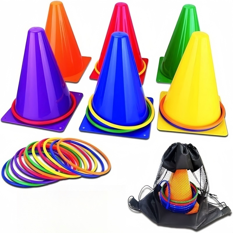 1Set Toss Cones Rings Party Ga - Kids Outdoor Yard Tools 评论和价格