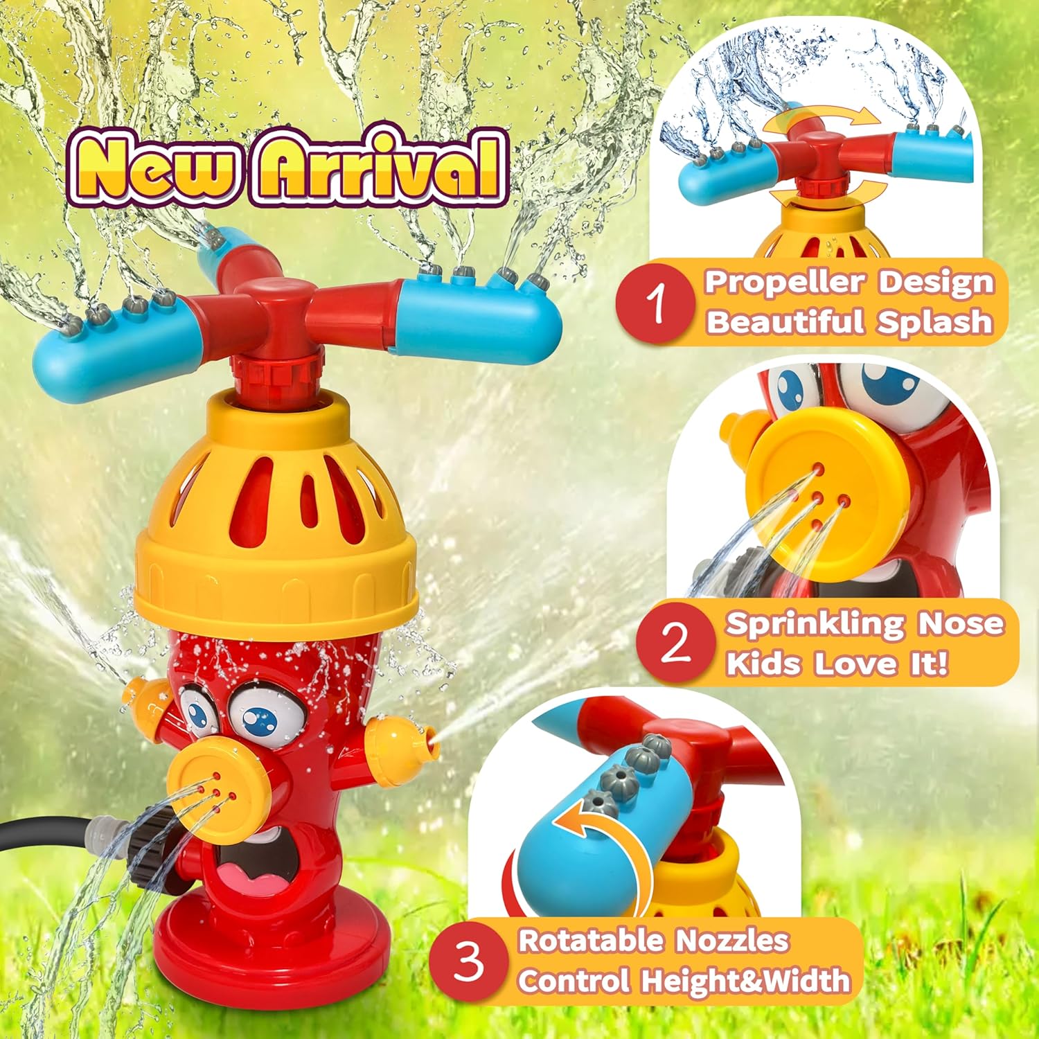 Hydrant Sprinkle Water Spray T - Kids Outdoor Yard Tools 评论和价格