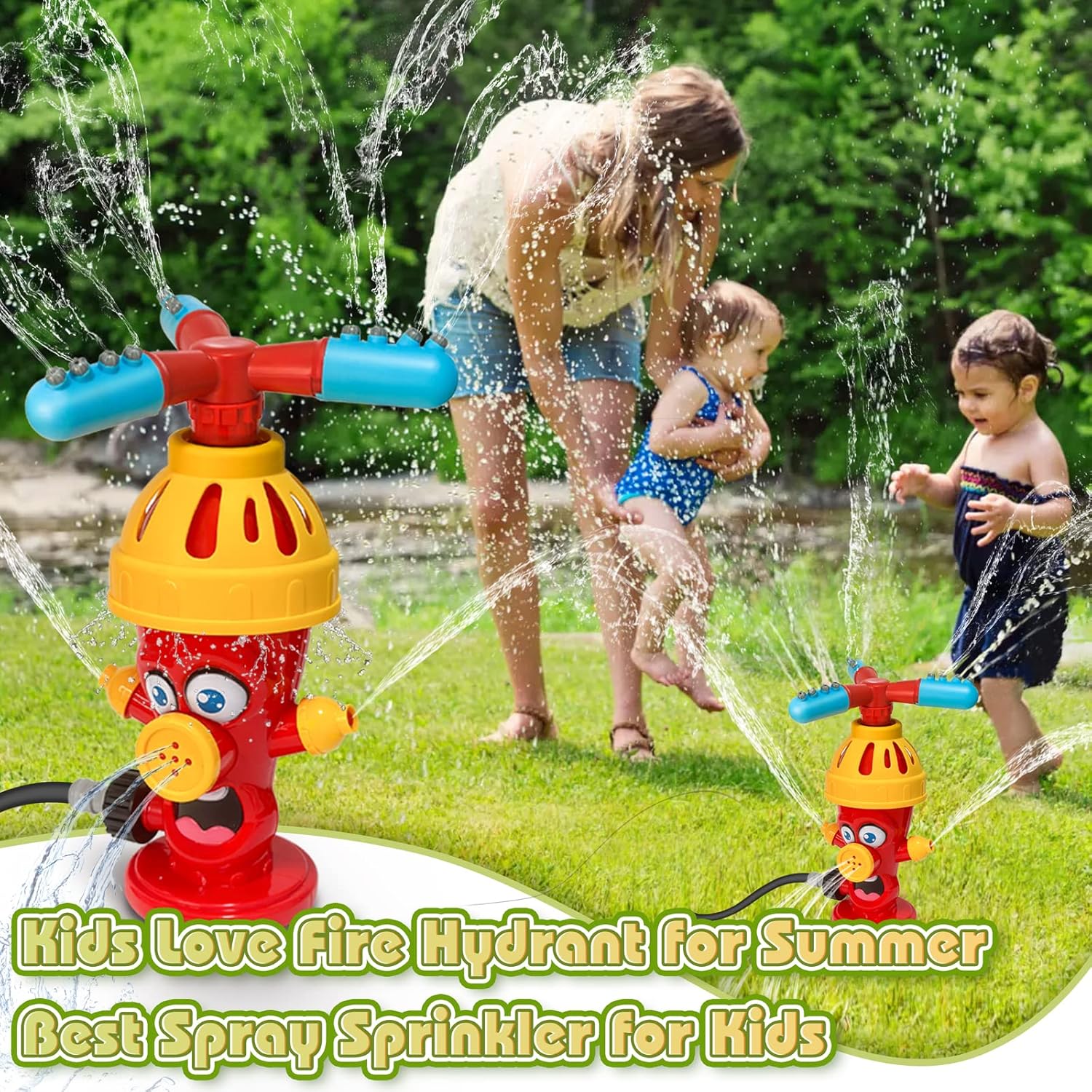 Hydrant Sprinkle Water Spray T - Kids Outdoor Yard Tools 评论和价格