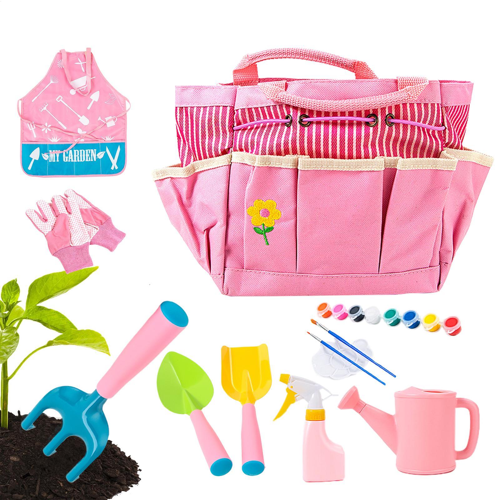 Kids Gardening Kit Lightweight - Kids Outdoor Yard Tools 评论和价格