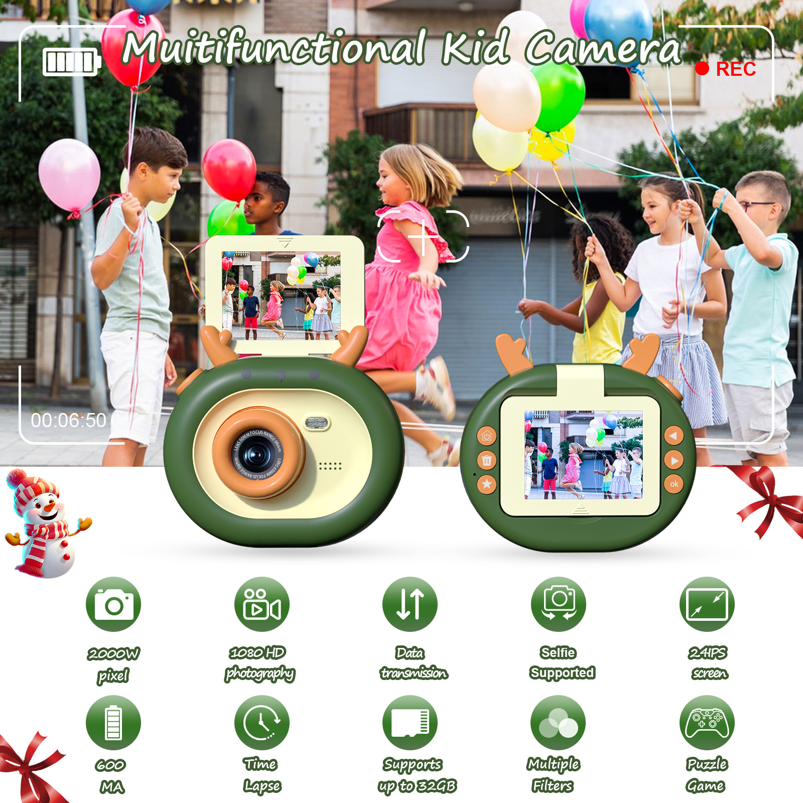 Digital Kids Camera Toy For Gi - Kids Outdoor Videos 评论和价格