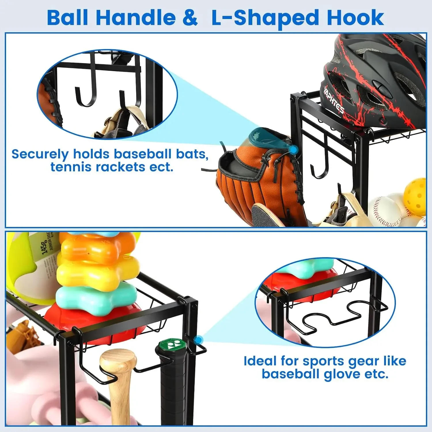 Steel Basketball Rack Organize - Kids Outdoor Gym 评论和价格