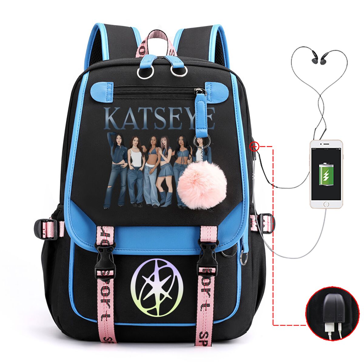 Katseye Backpack Students Back - Kids Outdoor Backpack 评论和价格