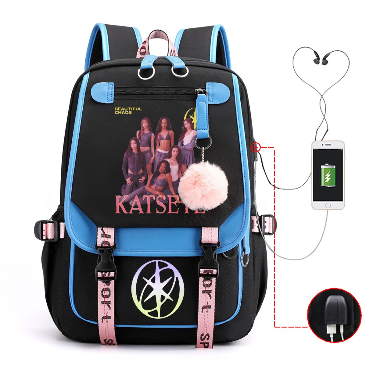 Katseye Backpack Students Back - Kids Outdoor Backpack 评论和价格