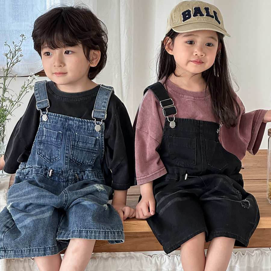 2026 Summer Unisex Kids Denim  - Kids Outdoor Jumpsuit 评论和价格