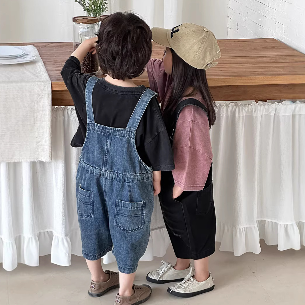 2026 Summer Unisex Kids Denim  - Kids Outdoor Jumpsuit 评论和价格