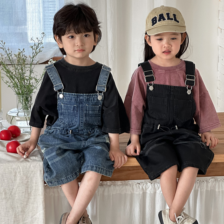 2026 Summer Unisex Kids Denim  - Kids Outdoor Jumpsuit 评论和价格