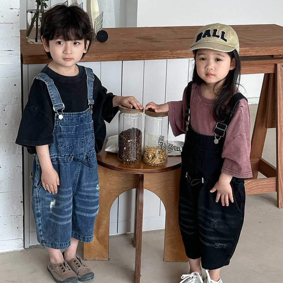 2026 Summer Unisex Kids Denim  - Kids Outdoor Jumpsuit 评论和价格
