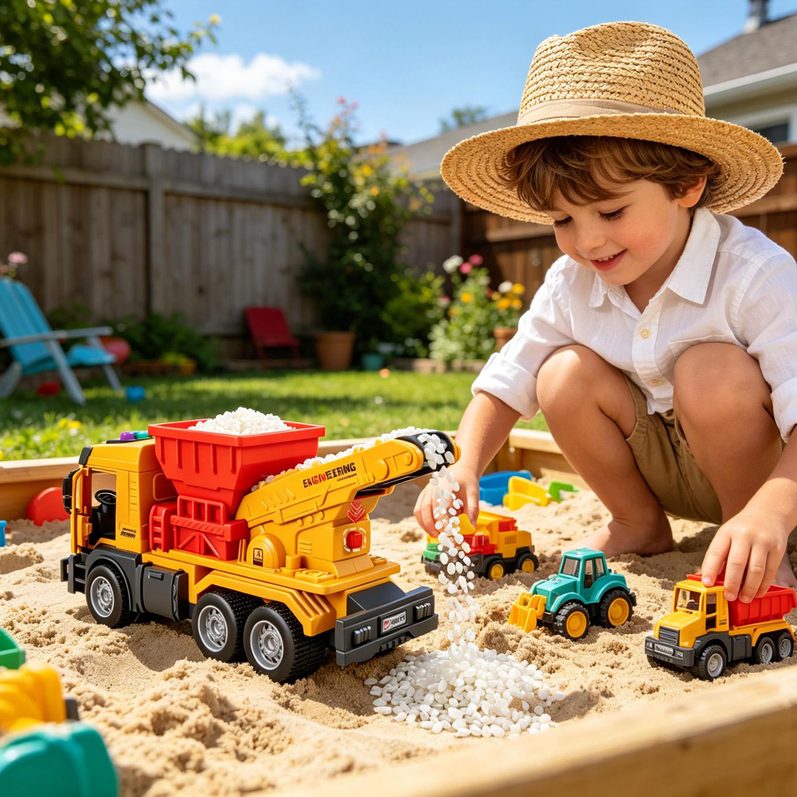 Electric Dump Truck Toy w/ Sou - Kids Outdoor Dump Truck 评论和价格