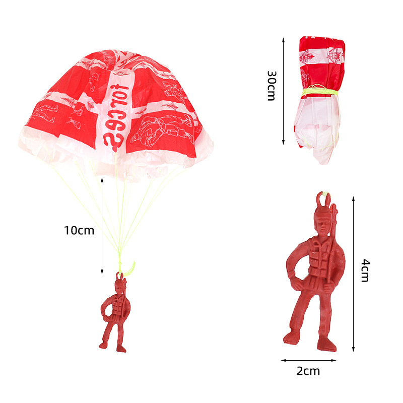 10pcs Plastic Ejecting Parachu - Kids Outdoor Games For Party 评论和价格
