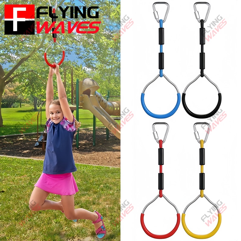 Kids Hanging GYM Ring Swing Cl - Kids Outdoor Ninja Course 评论和价格