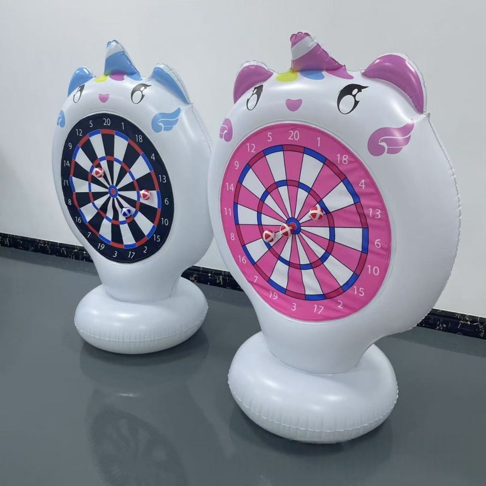Inflatable Unicorn Throwing Ga - Kids Outdoor Games For Party 评论和价格