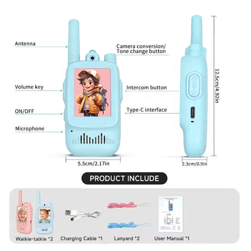 2pcs Kids Video Walkie Talkie  - Kids Outdoor Videos 评论和价格