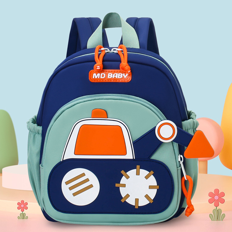 Cartoon Digger Truck Backpack  - Kids Outdoor Backpack 评论和价格