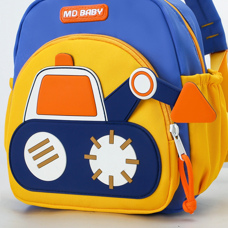 Cartoon Digger Truck Backpack  - Kids Outdoor Backpack 评论和价格