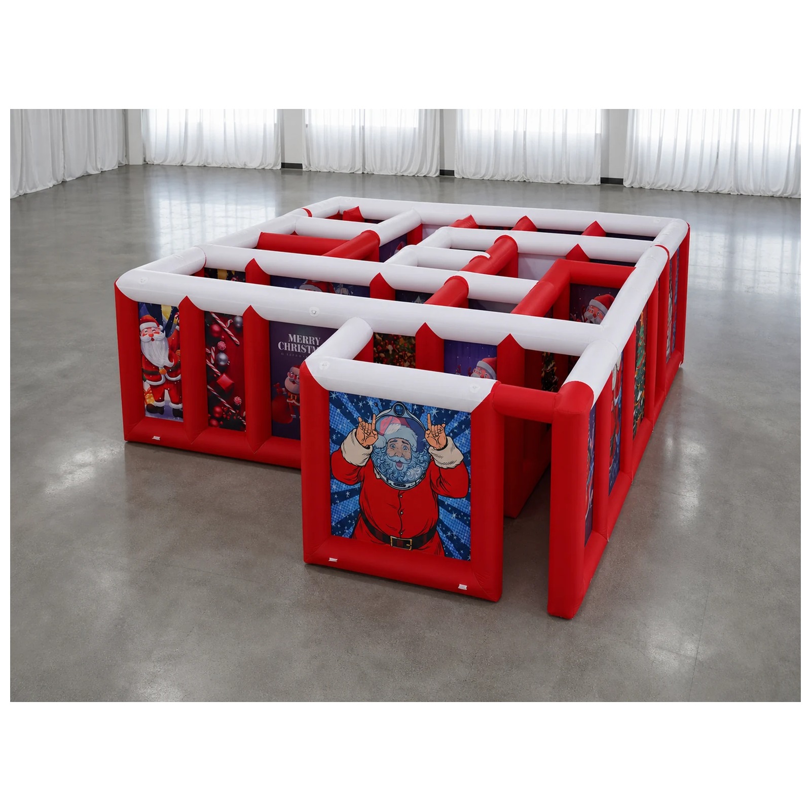 Large Red White Flat Roof Infl - Kids Outdoor Games For Party 评论和价格