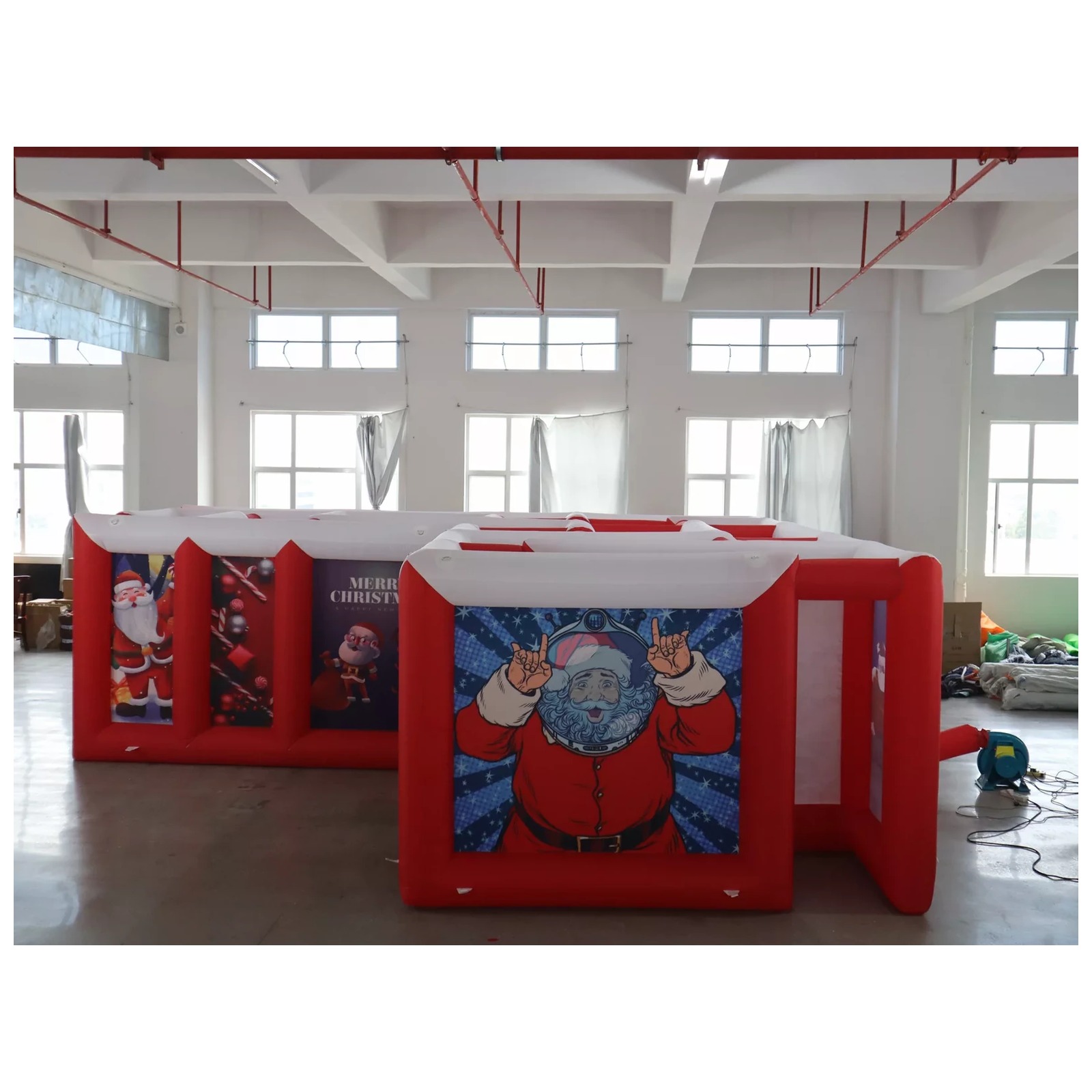 Large Red White Flat Roof Infl - Kids Outdoor Games For Party 评论和价格