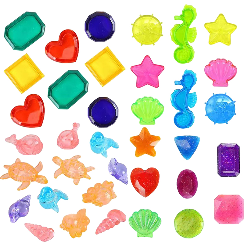 Children Colored Plastic Gem T - Kids Outdoor Yard Games 评论和价格
