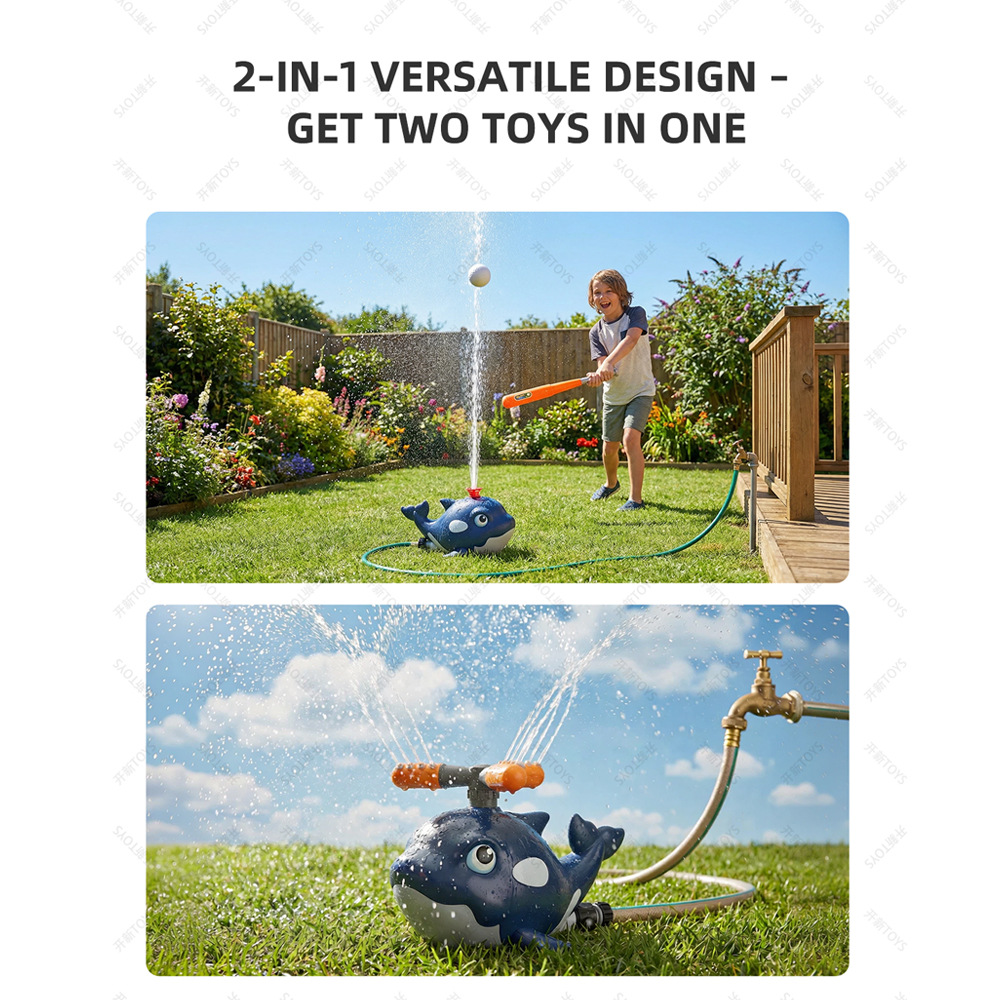 Cartoon Whale Sprinkler Outdoo - Kids Outdoor Yard Tools 评论和价格