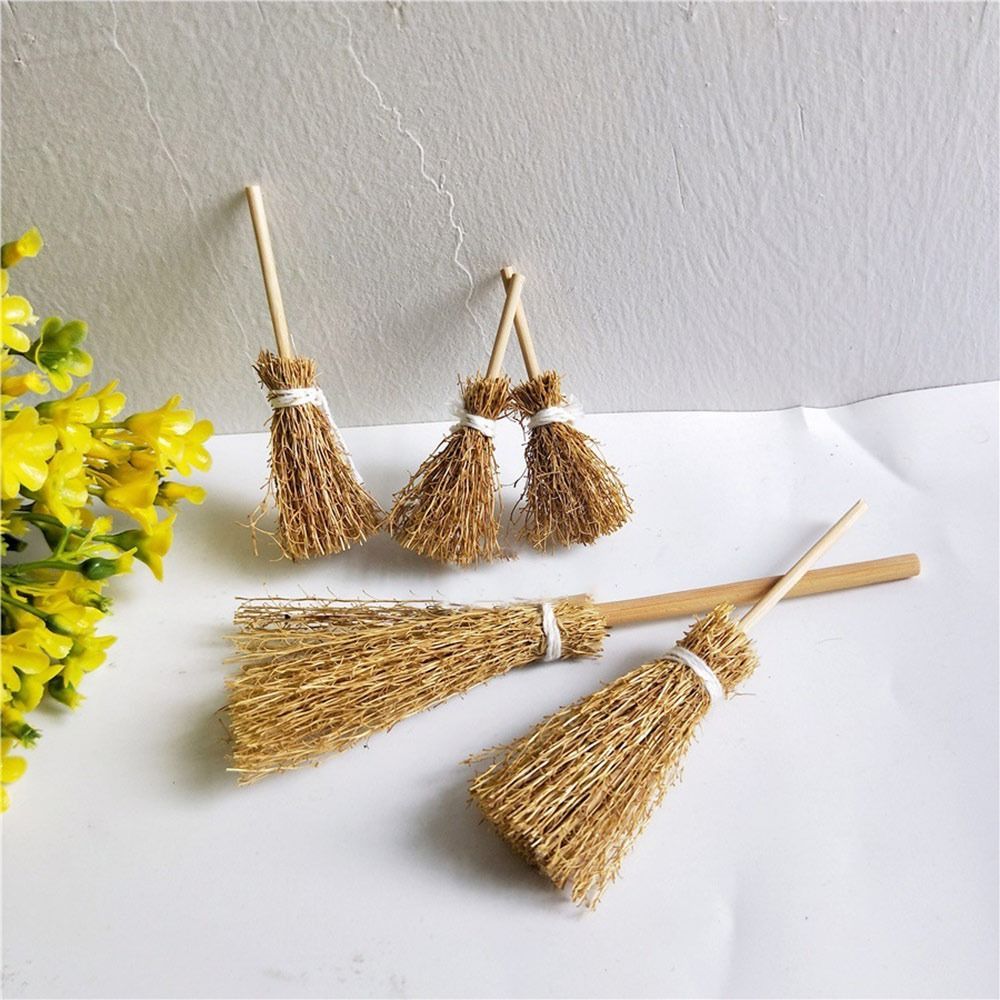 5Pcs Mini Broom Red Rope Straw - Kids Outdoor Cubby House 评论和价格