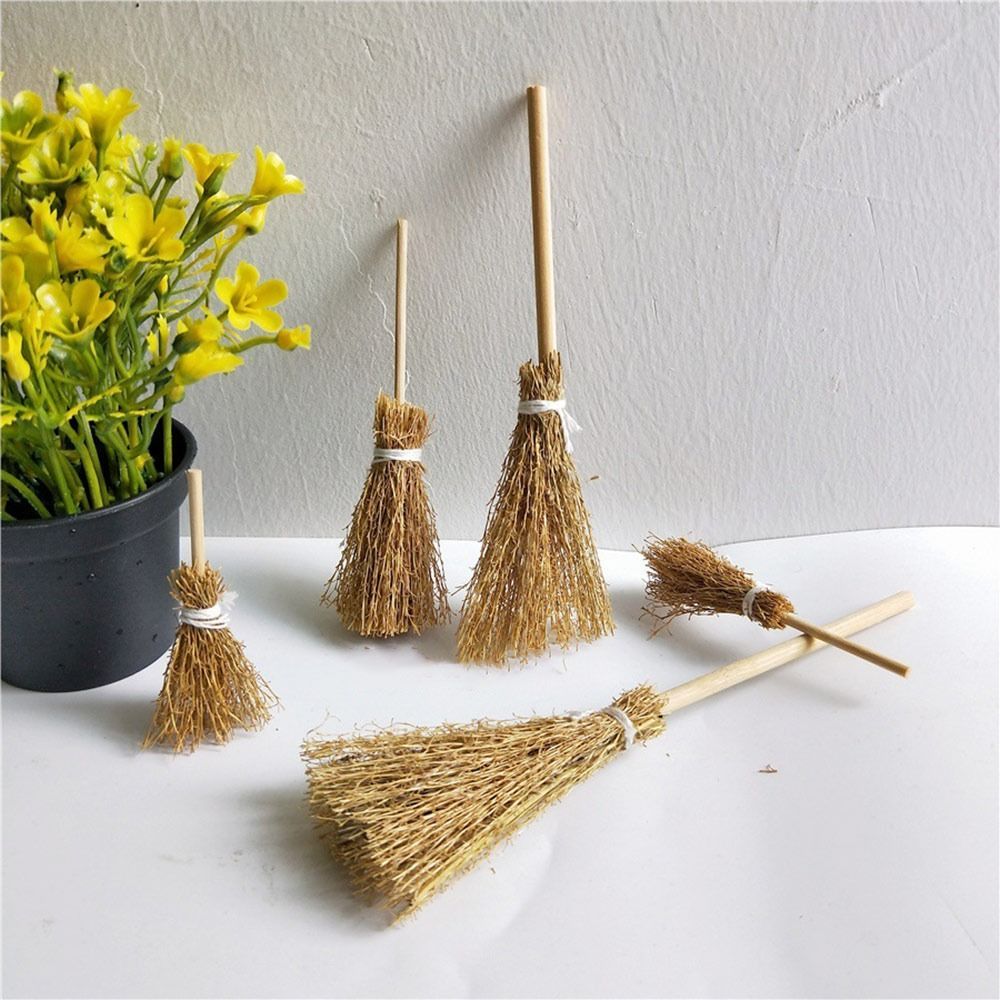 5Pcs Mini Broom Red Rope Straw - Kids Outdoor Cubby House 评论和价格