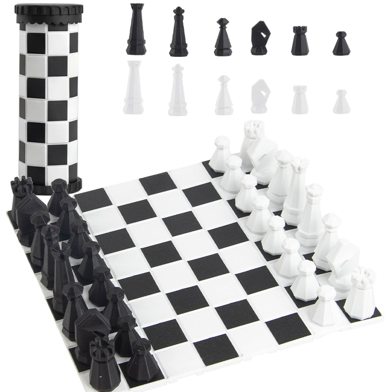 2 in 1 Portable Chess Game Set - Kids Outdoor Yard Games 评论和价格