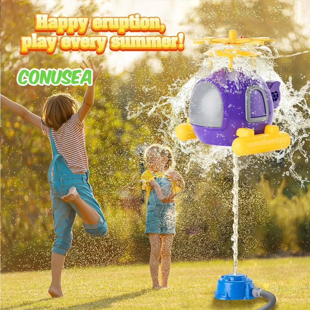 Helicopter Sprinkler Water Toy - Kids Outdoor Yard Tools 评论和价格